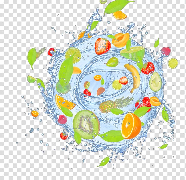 Fruit Auglis Water Mix-in Fototapet, Fruit in water transparent background PNG clipart