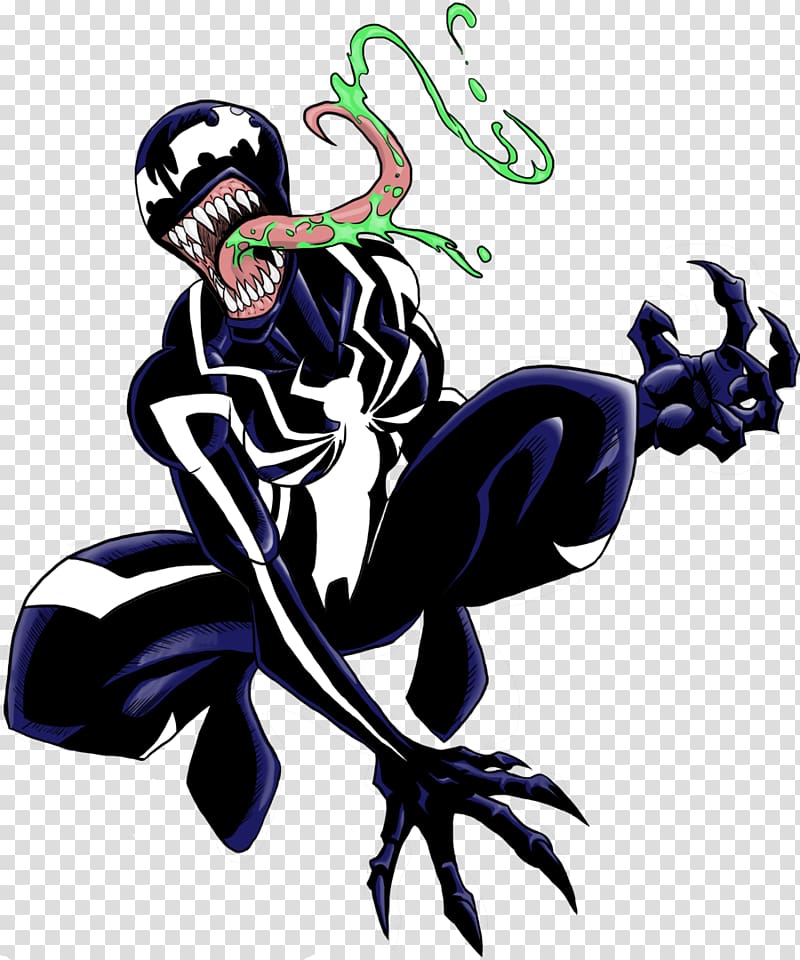 Venom Spider-Man Eddie Brock Gwen Stacy Cartoon, spider woman transparent background PNG clipart