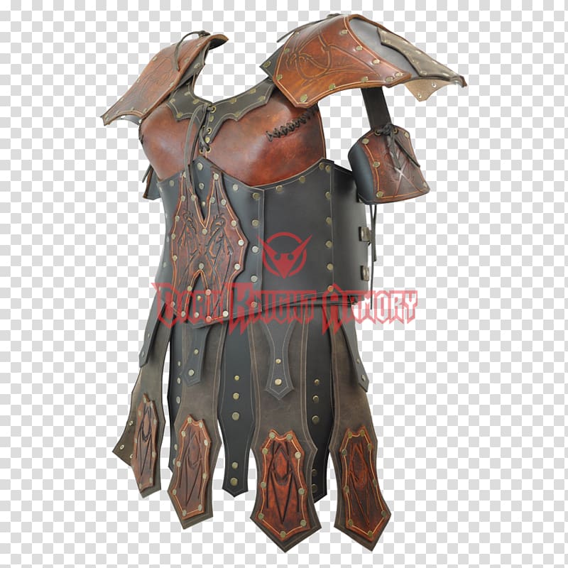 Plate armour Body armor Lamellar armour Leather, flattening of ancient characters transparent background PNG clipart