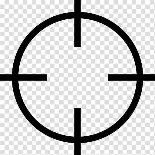 Telescopic sight Firearm Reticle Shooting target, weapon transparent background PNG clipart