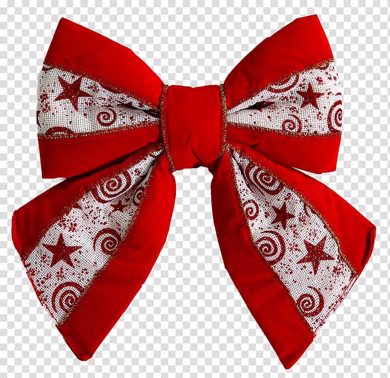 Ribbon Paper Christmas Bow tie Santa Claus, ribbon transparent background PNG clipart