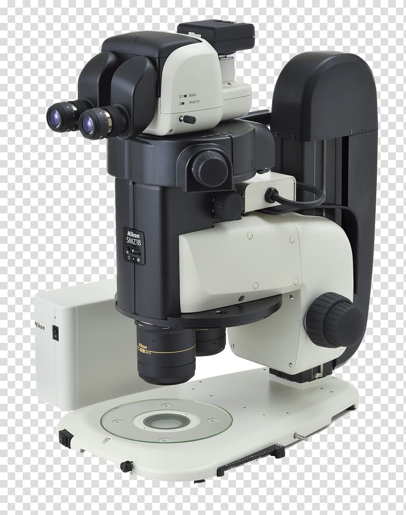 Stereo microscope Optics Fluorescence microscope Microscopy, Echipament De Laborator transparent background PNG clipart