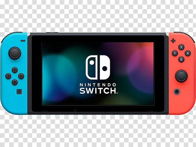 Nintendo Switch Splatoon 2 Hyrule Warriors Joy-Con, blue neon wordart transparent background PNG clipart