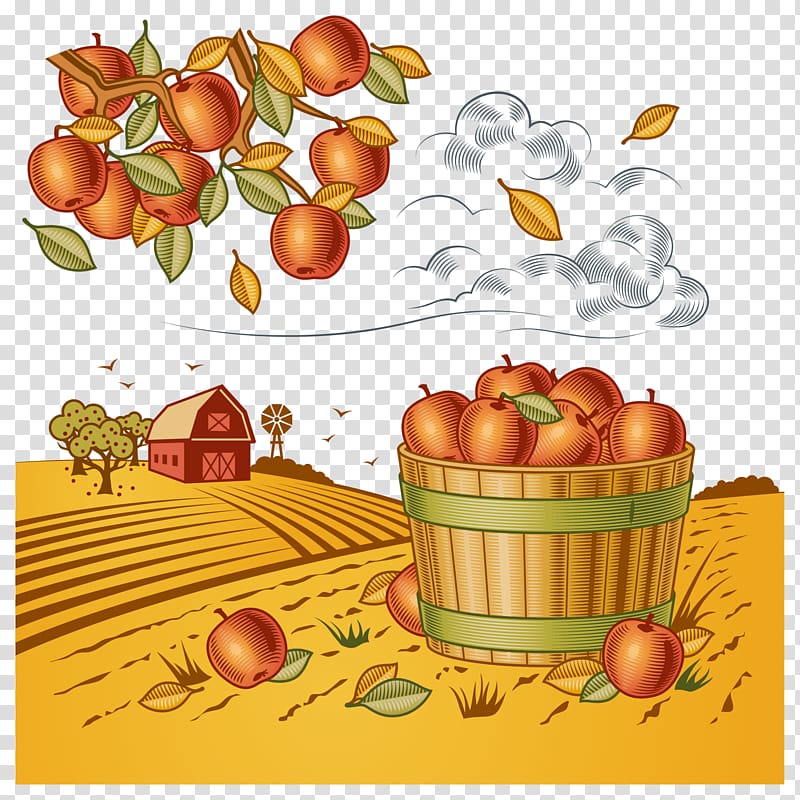 Harvest Farm Agriculture , golden autumn transparent background PNG clipart