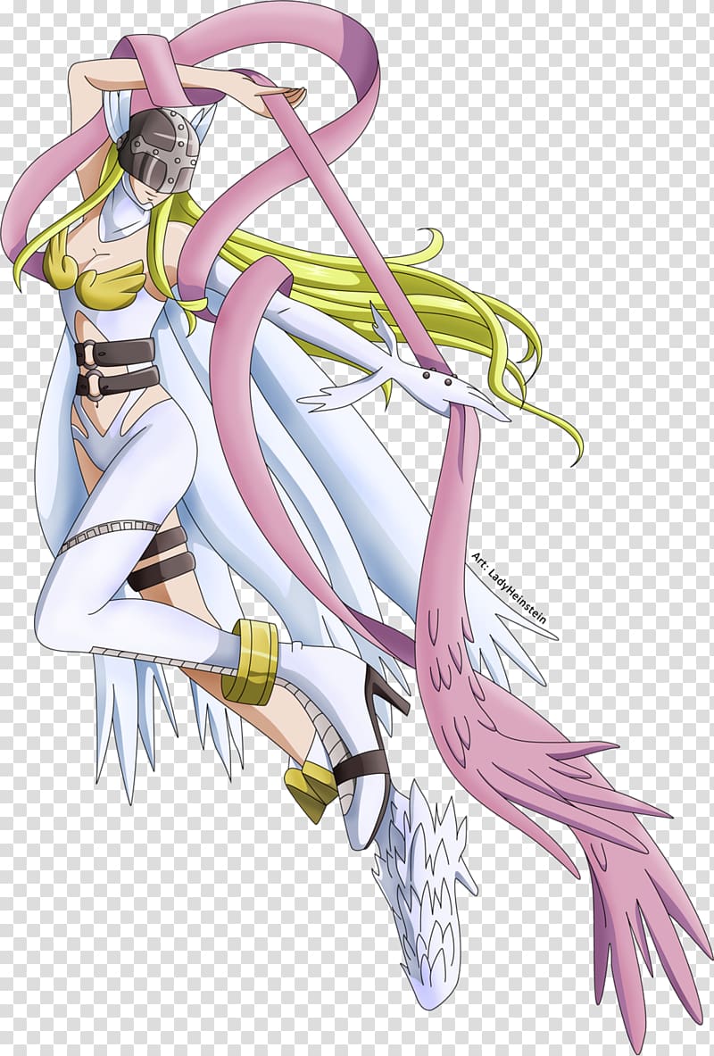 female anime character illustration, Gatomon Angemon Digimon Angewomon Kari Kamiya, digimon transparent background PNG clipart