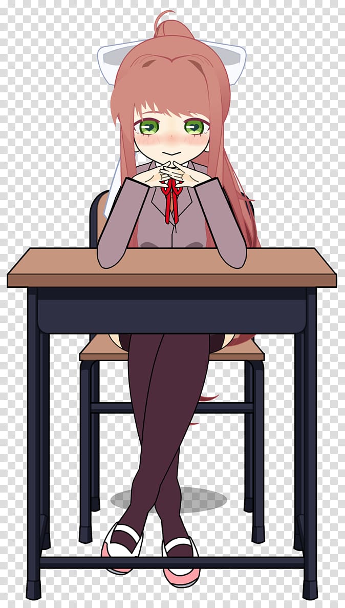 Table Doki Doki Literature Club! Yandere Illustration Wall, Throne ROOM transparent background PNG clipart