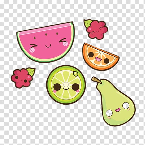 Drawing Fruit , Sushi Expression transparent background PNG clipart