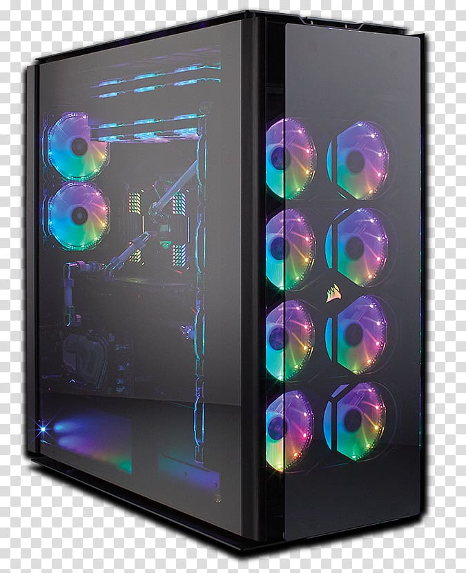 Computer Cases & Housings Power supply unit CORSAIR Obsidian Series 750D CORSAIR Obsidian Series 1000D Full tower, No power supply ATX, clean pc build transparent background PNG clipart