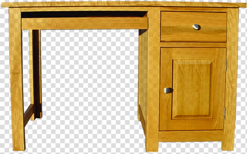 Table Writing desk Furniture Drawer, oak transparent background PNG clipart