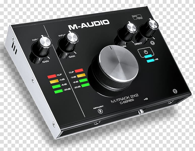 M-Audio M-Track 2X2 Avid Vocal Studio Recording studio Professional audio, musical instruments transparent background PNG clipart