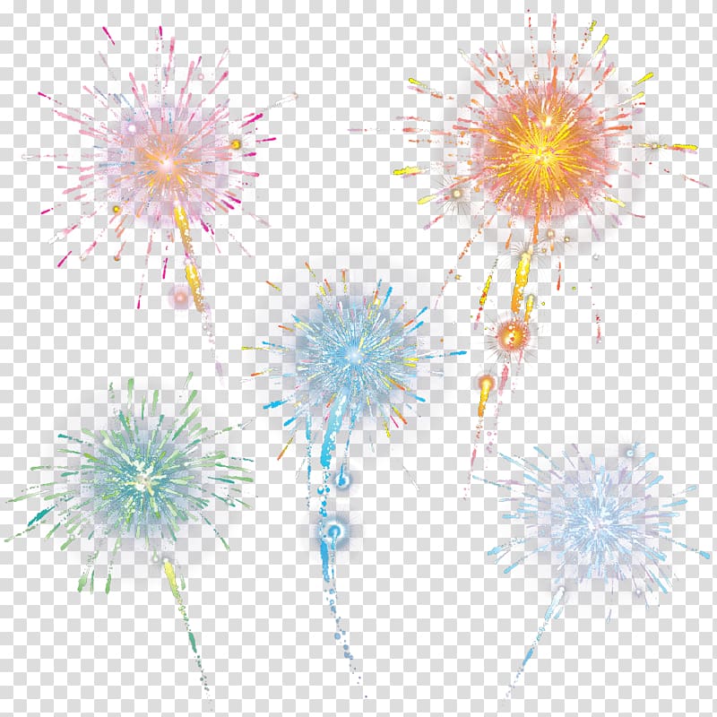 Fireworks Firecracker, Small colored fireworks transparent background PNG clipart