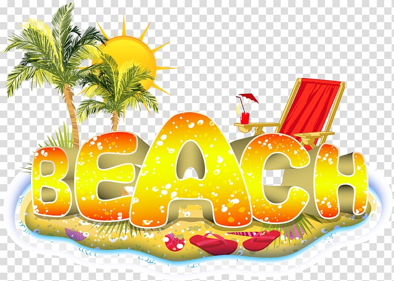 beach text , Beach Summer, beach vacation transparent background PNG clipart