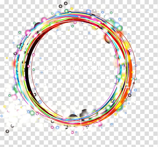 Light Circle , Color light effect circle frame theme, round multicolored hoop transparent background PNG clipart