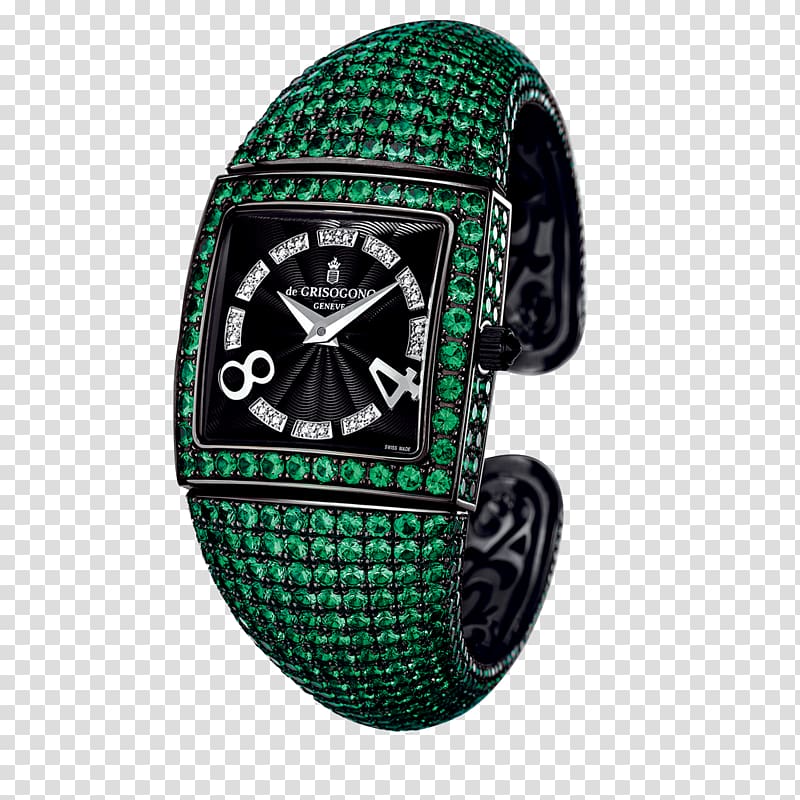 Watch strap De Grisogono Diamond Jewellery, watch transparent background PNG clipart