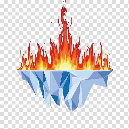 ice fire transparent background PNG clipart