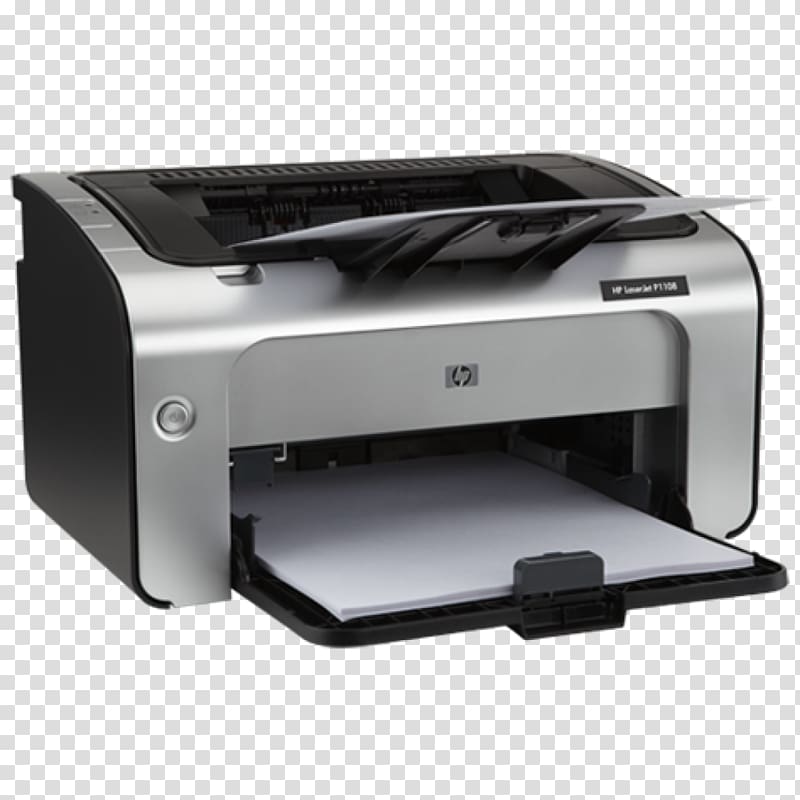 silver and black HP desktop printer art, Hewlett-Packard HP LaserJet 1020 Laser printing Printer, printer transparent background PNG clipart