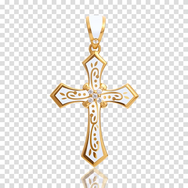 Gold Cross Jewellery Charms & Pendants Necklace, gold transparent background PNG clipart