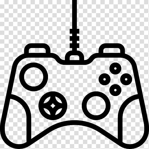 Black & White Game Controllers Joystick Computer Icons, joystick transparent background PNG clipart