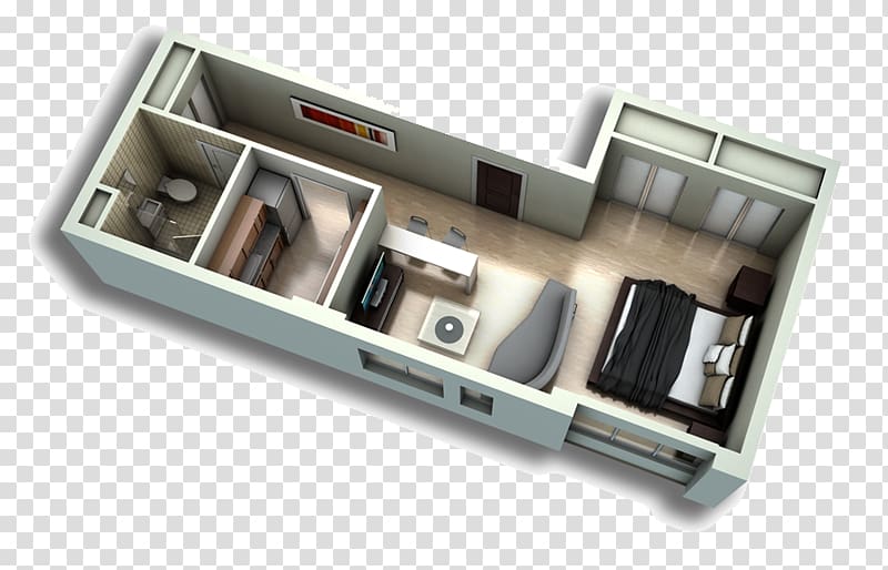 Studio apartment House Room Floor plan, studio apartment design transparent background PNG clipart