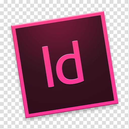 Adobe logo illustration, pink square text brand, Id transparent background PNG clipart