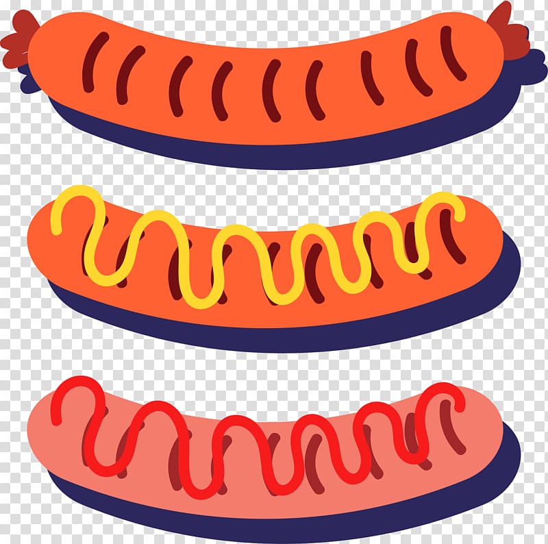 Hot dog Barbecue grill Sausage, hot dogs transparent background PNG clipart