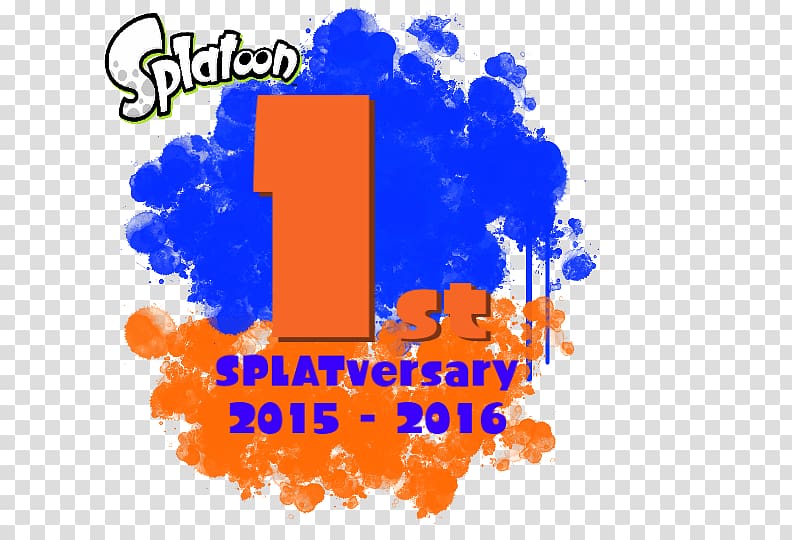 Splatoon Logo Brand Squid Font, first anniversary transparent background PNG clipart