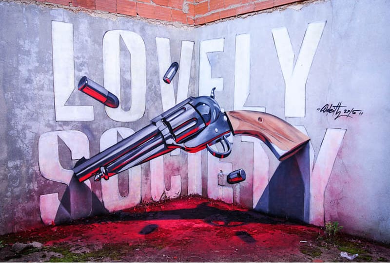 Portugal Graffiti Street art Artist Anamorphosis, GRAFITTI transparent background PNG clipart