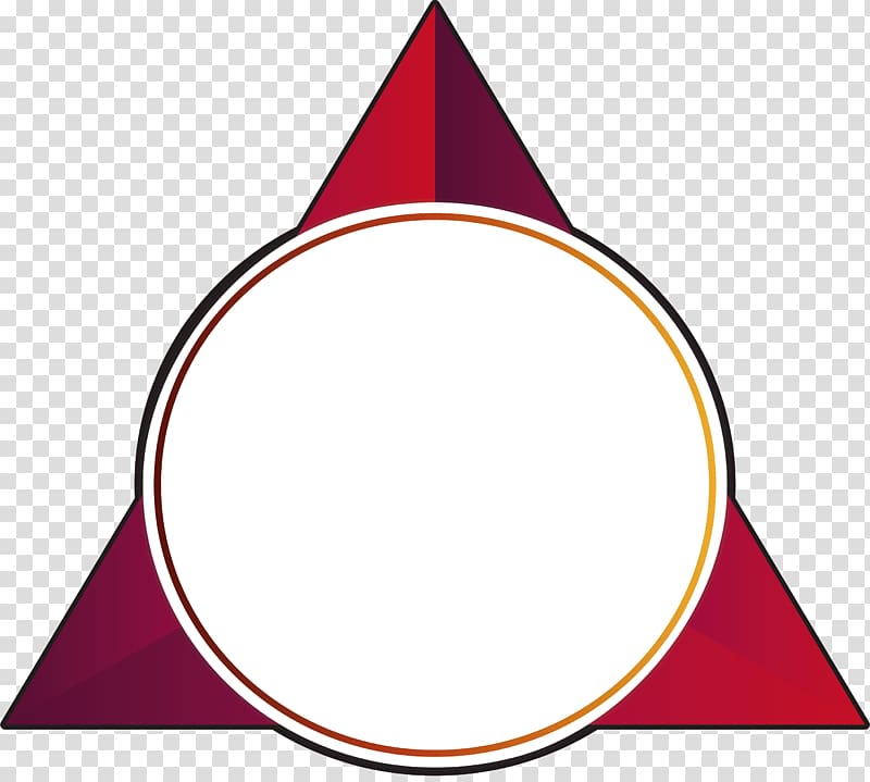 Red Triangle , Wine red triangle title box transparent background PNG clipart