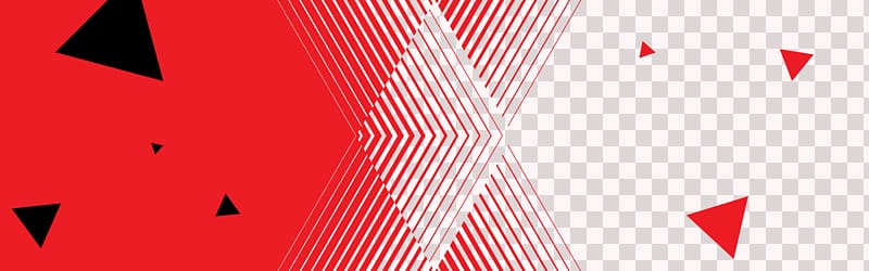 Red Poster Graphic design, Red poster background floating triangle transparent background PNG clipart