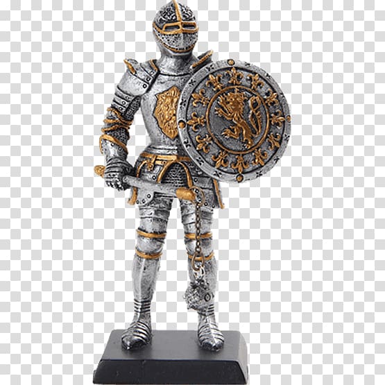 Figurine Knight King Arthur Statue Sculpture, Knight transparent background PNG clipart