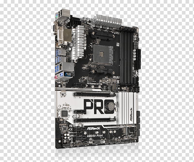 Socket AM4 Motherboard ATX ASRock AB350 Pro4 CPU socket, others transparent background PNG clipart