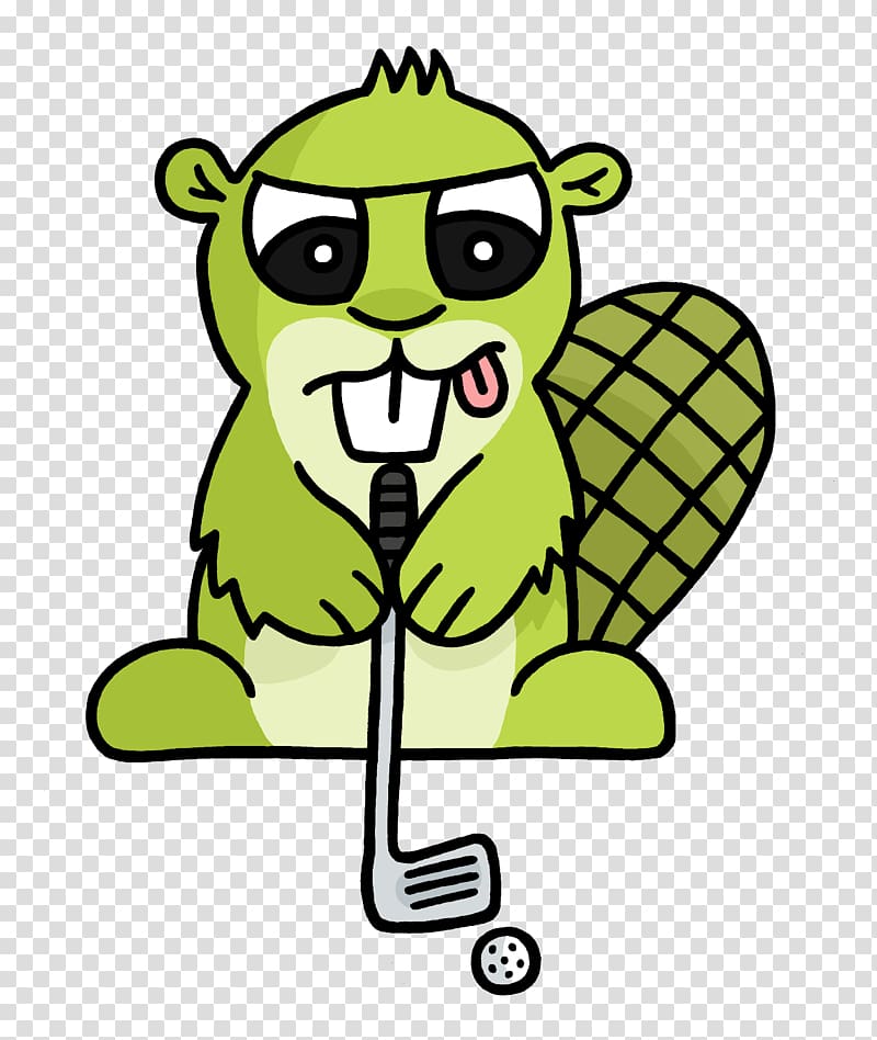 green beaver playing golf , Golf Adsy transparent background PNG clipart