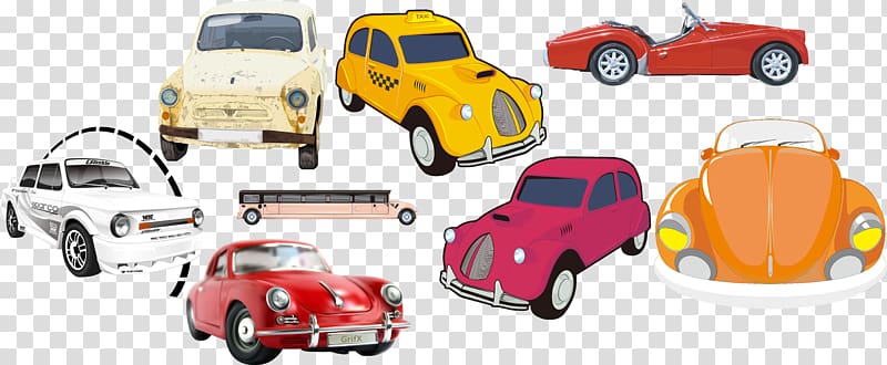 Vintage car Sports car Automotive design, Hand-painted vintage car transparent background PNG clipart