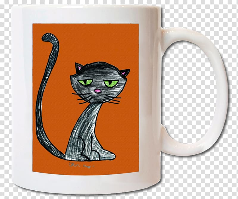 Tabby cat Mug Cup Font, mug transparent background PNG clipart