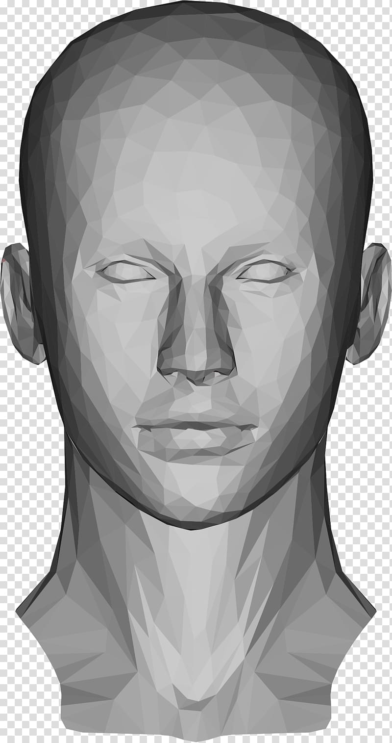 Human head Low poly, others transparent background PNG clipart