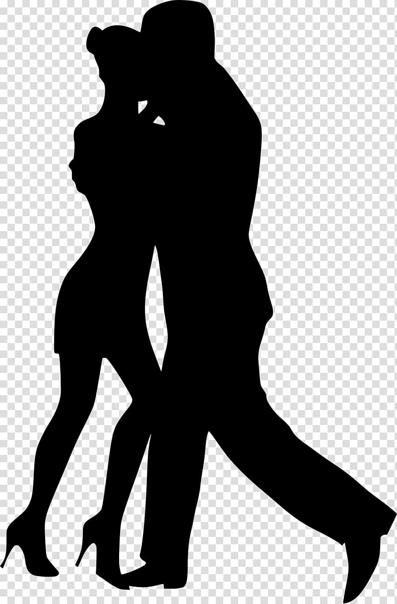 Silhouette Street dance , couple transparent background PNG clipart
