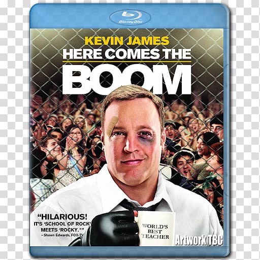 Here Comes the Boom Kevin James Blu-ray disc Film Music , dvd transparent background PNG clipart