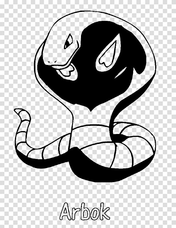 Coloring book Pokémon Alakazam Black and white Drawing, arbok transparent background PNG clipart