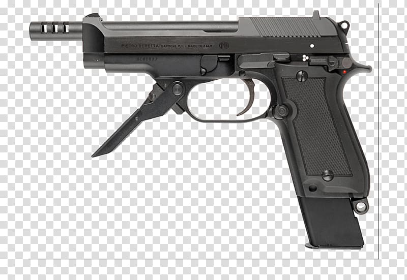 Beretta 93R Machine pistol Firearm Beretta 92, Beretta Handgun transparent background PNG clipart