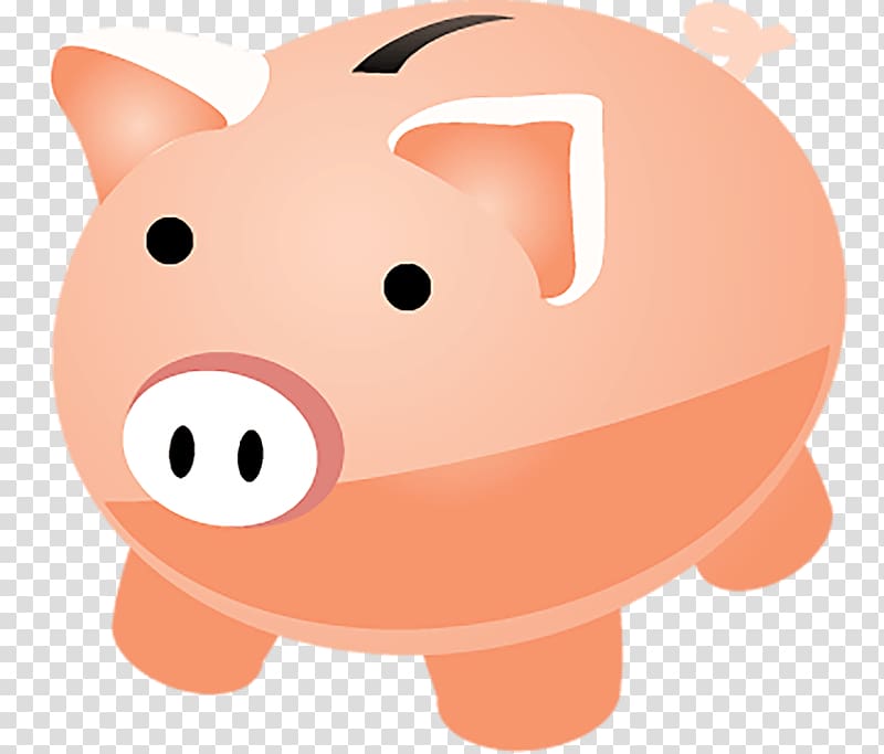 orange piggy bank illustration, Piggy Bank Illustration transparent background PNG clipart
