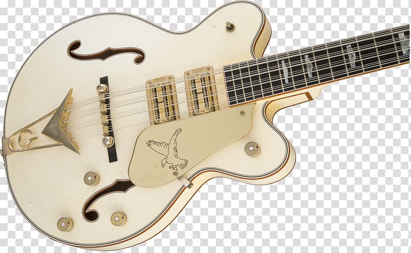 Gretsch White Falcon Twelve-string guitar Musical Instruments String Instruments, Bass Guitar transparent background PNG clipart