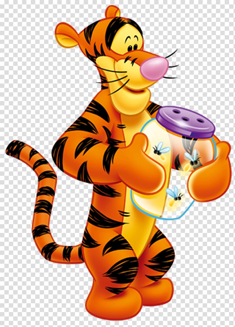 Eeyore Winnie-the-Pooh Piglet Winnie the Pooh Tigger, Tigger Winnie the Pooh Cartoon, Disney Tigger illustration transparent background PNG clipart