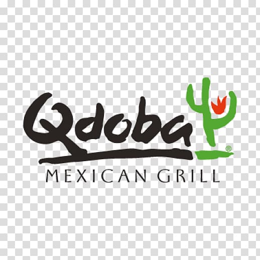 Burrito Mexican cuisine Taco Nachos QDOBA Mexican Eats, Grill logo transparent background PNG clipart