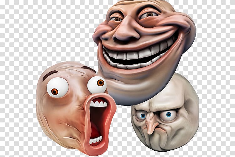 Internet troll Trollface Rage comic, Polity transparent background PNG clipart
