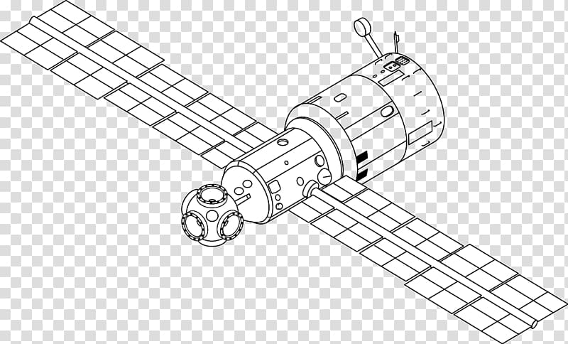 International Space Station Mir-2 Mir Core Module Drawing, manned spaceship transparent background PNG clipart