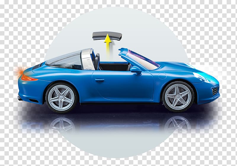 Sports car Porsche 911 Targa 4S Playmobil, car transparent background PNG clipart