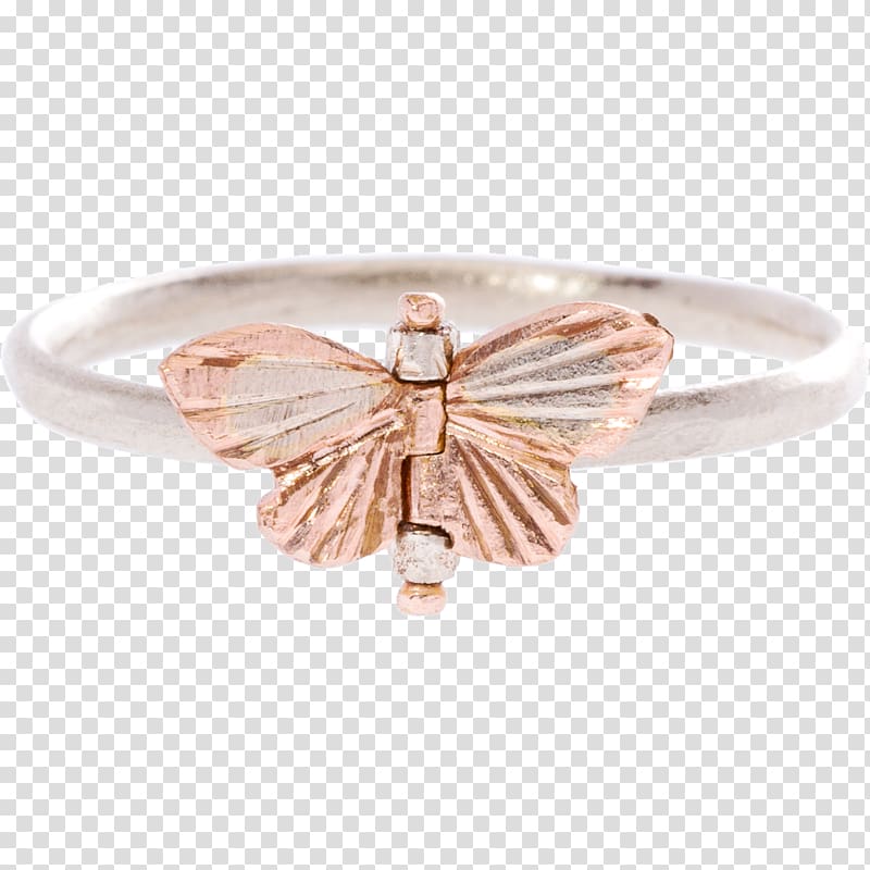 Earring Gold Butterfly Body Jewellery, ring transparent background PNG clipart