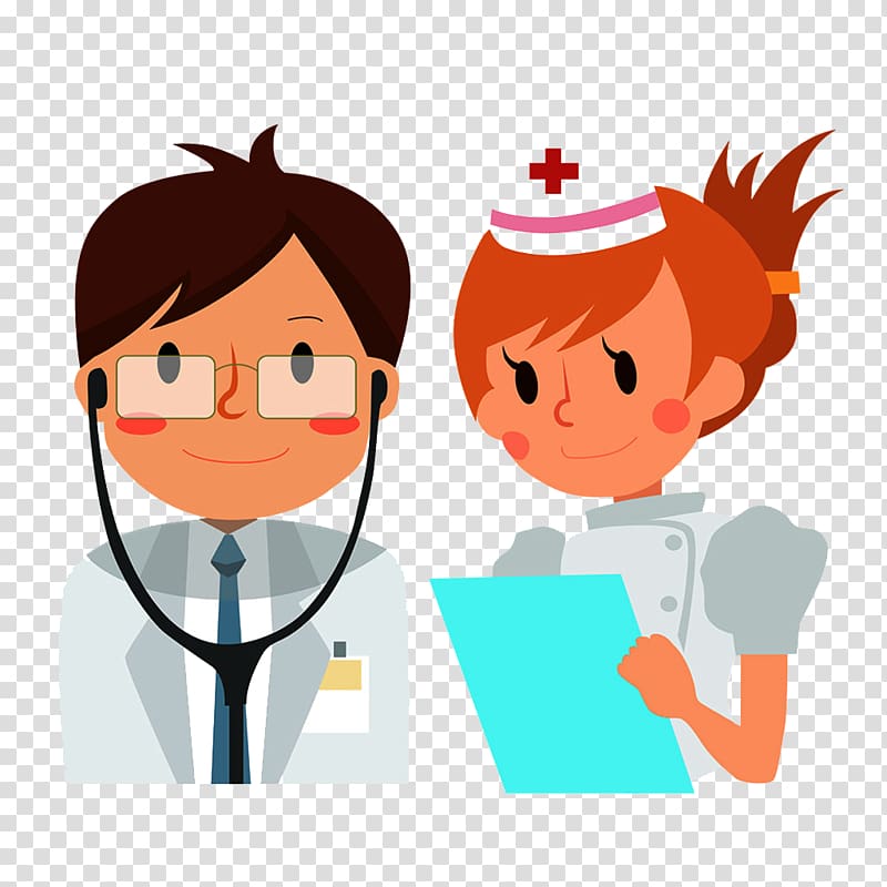 doctor and nurse , Nurse Physician Cartoon Hospital, Doctors and nurses transparent background PNG clipart
