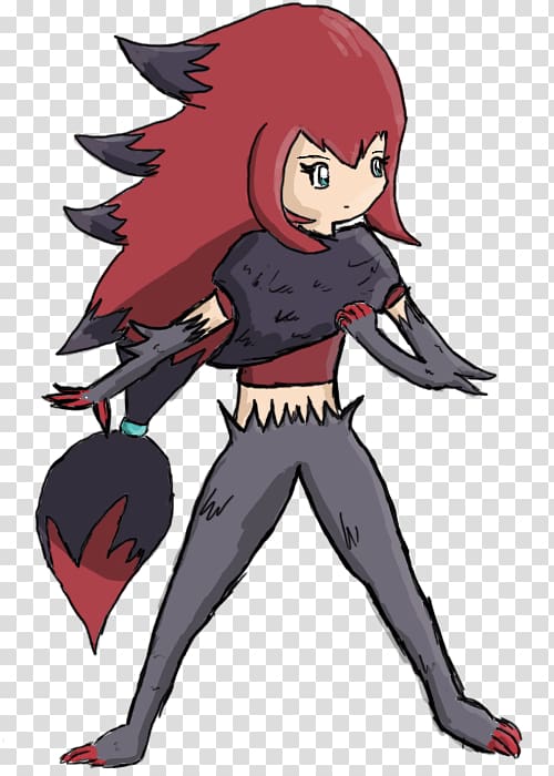 Moe anthropomorphism Zoroark Pokémon Zorua, pokemon transparent background PNG clipart