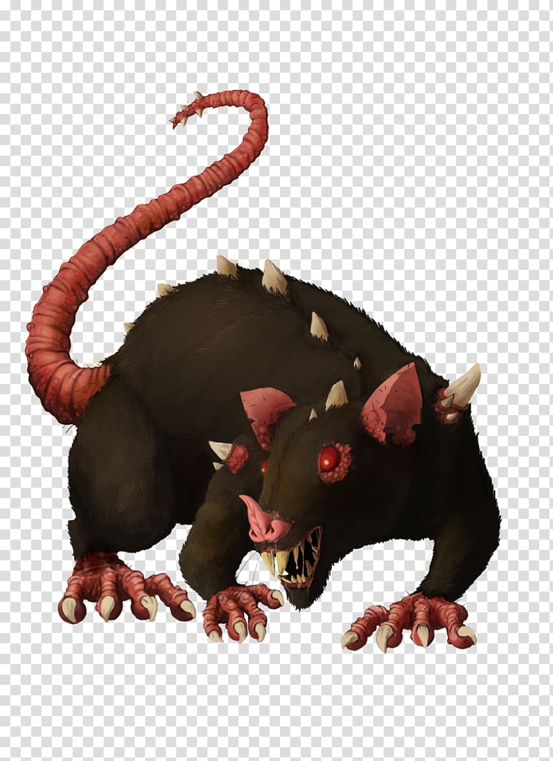 Dire rat Dungeons & Dragons Rodent , rat transparent background PNG clipart